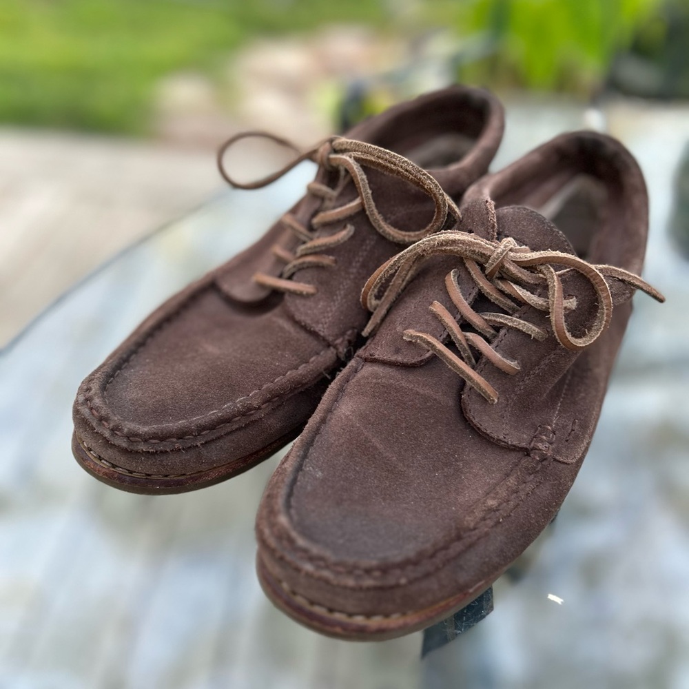 FRYE Classic Brown Woman’s Suede Vintage Moccasins